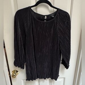 Halogen Plisse Pleated Top